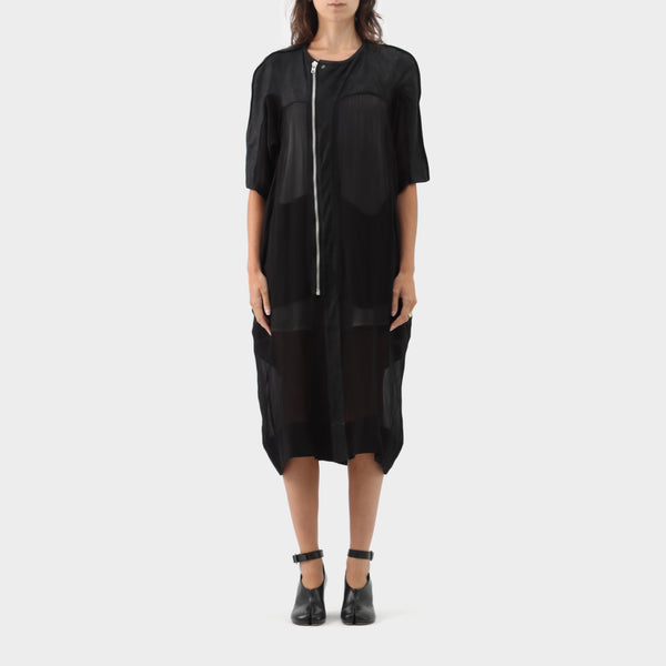 Rick Owens Lamb Leather & Silk Duster