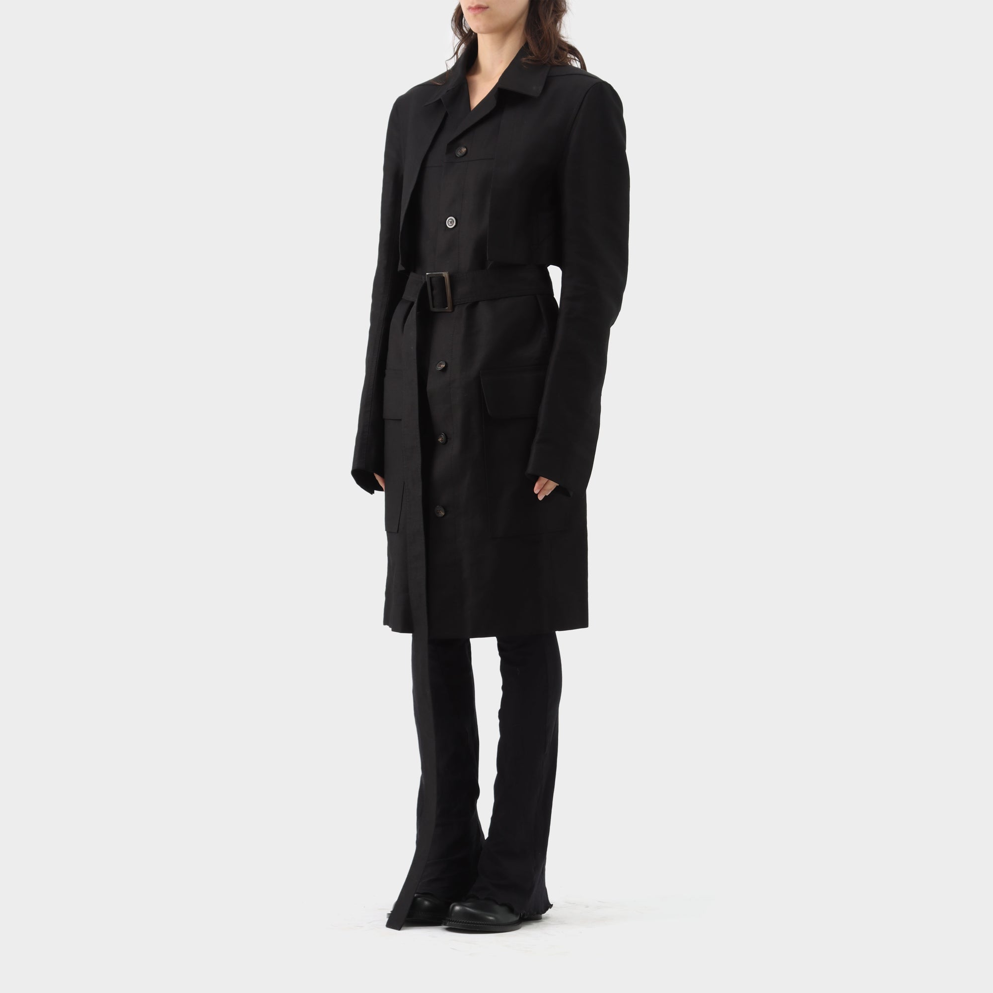 Rick Owens Babel Narrow Trench Coat