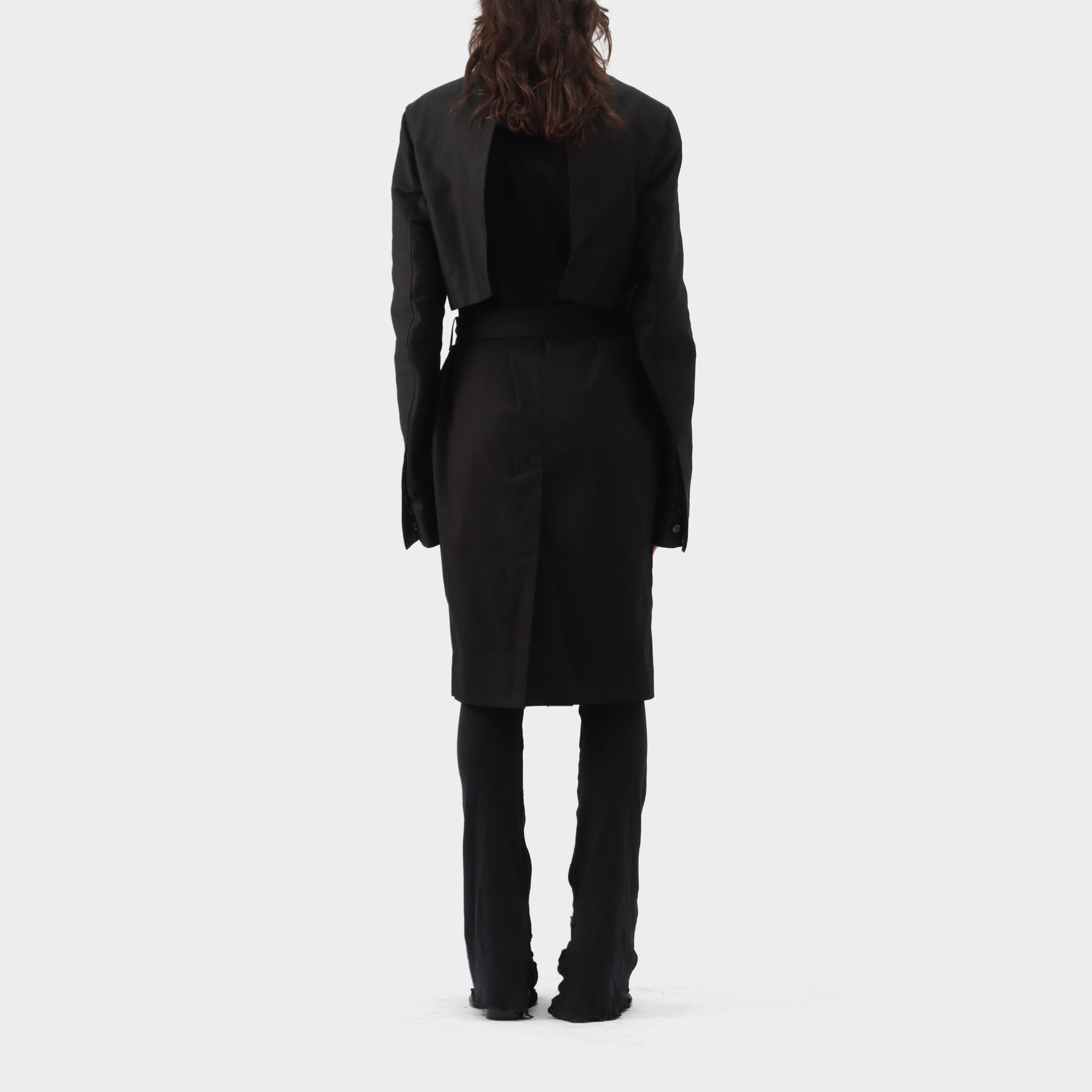 Rick Owens Babel Narrow Trench Coat