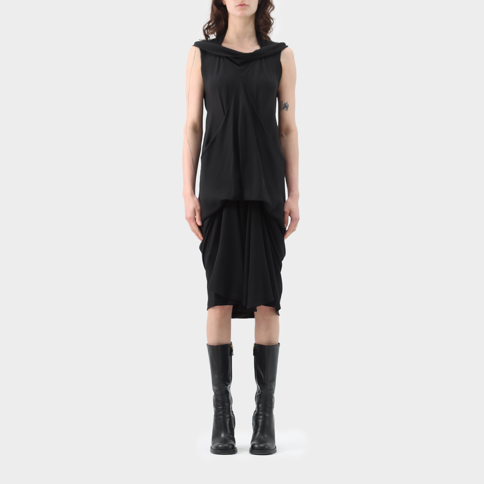 Rick Owens Creatch Drape Pocket Dress