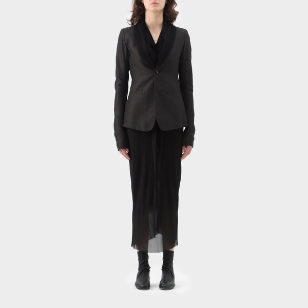 Rick Owens Faun Mesh Lapel Jacket