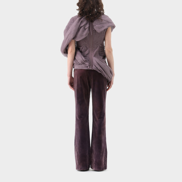 Rick Owens Walrus Draped Linen Top