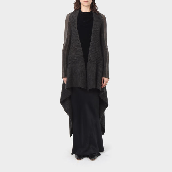 Rick Owens Lamb Leather / Mohair Duster