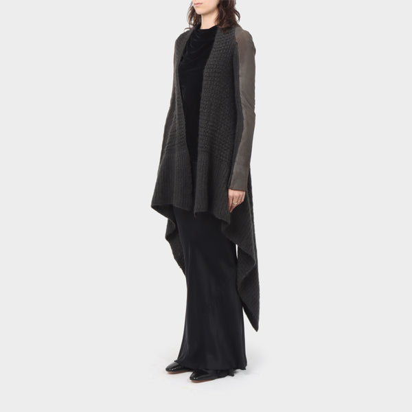Rick Owens Lamb Leather / Mohair Duster