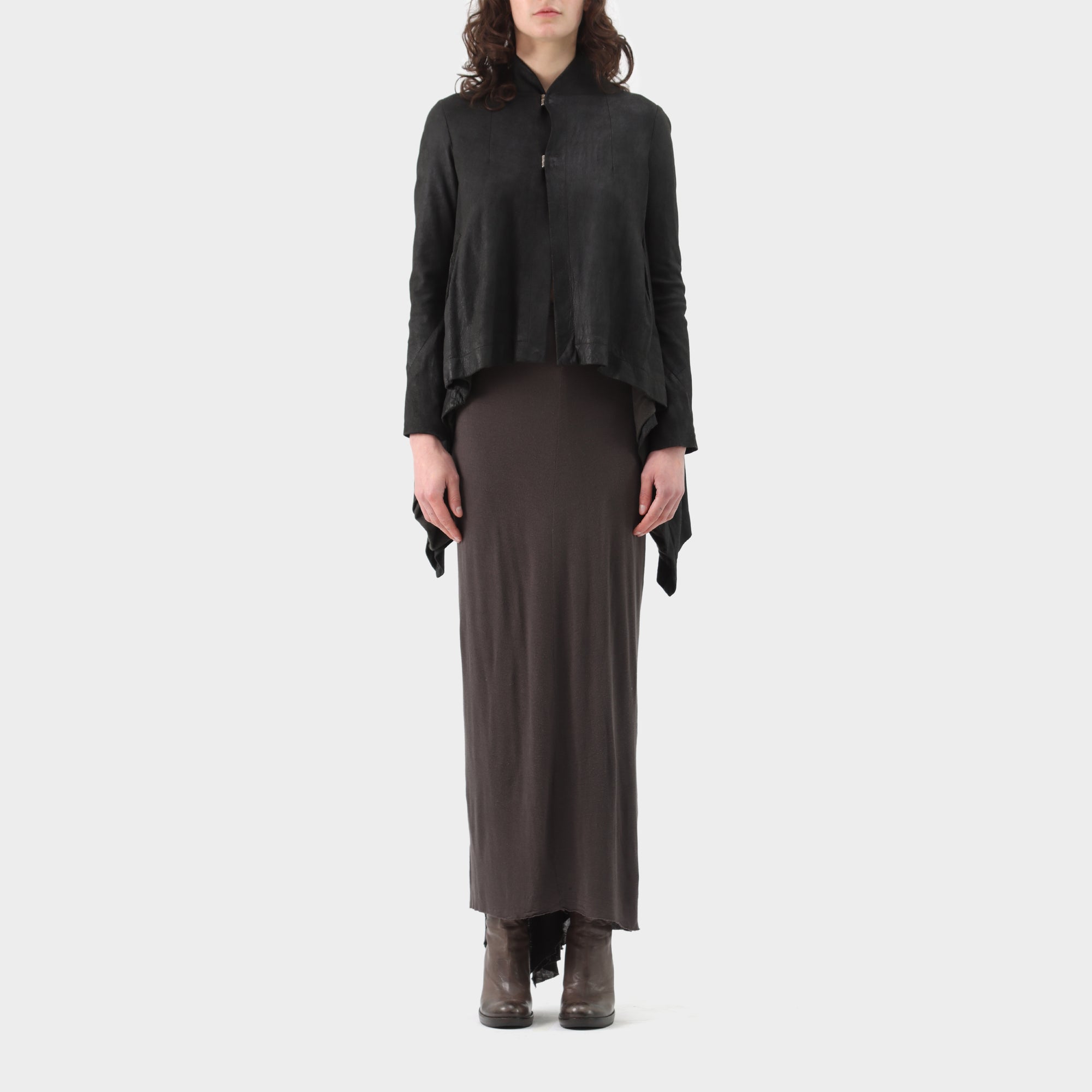 Rick Owens Goat leather Wool Lined Jacket