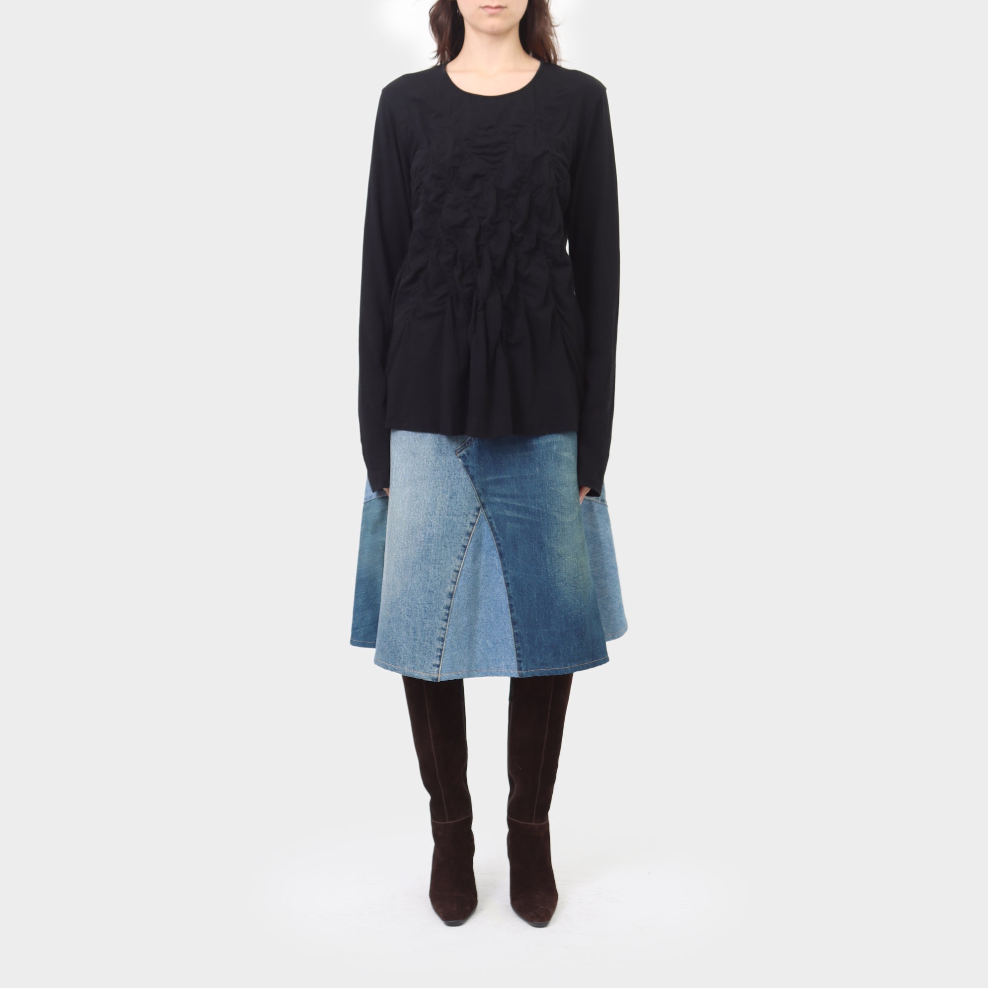 Rundholz BLK Diamond Gathered Long Sleeve