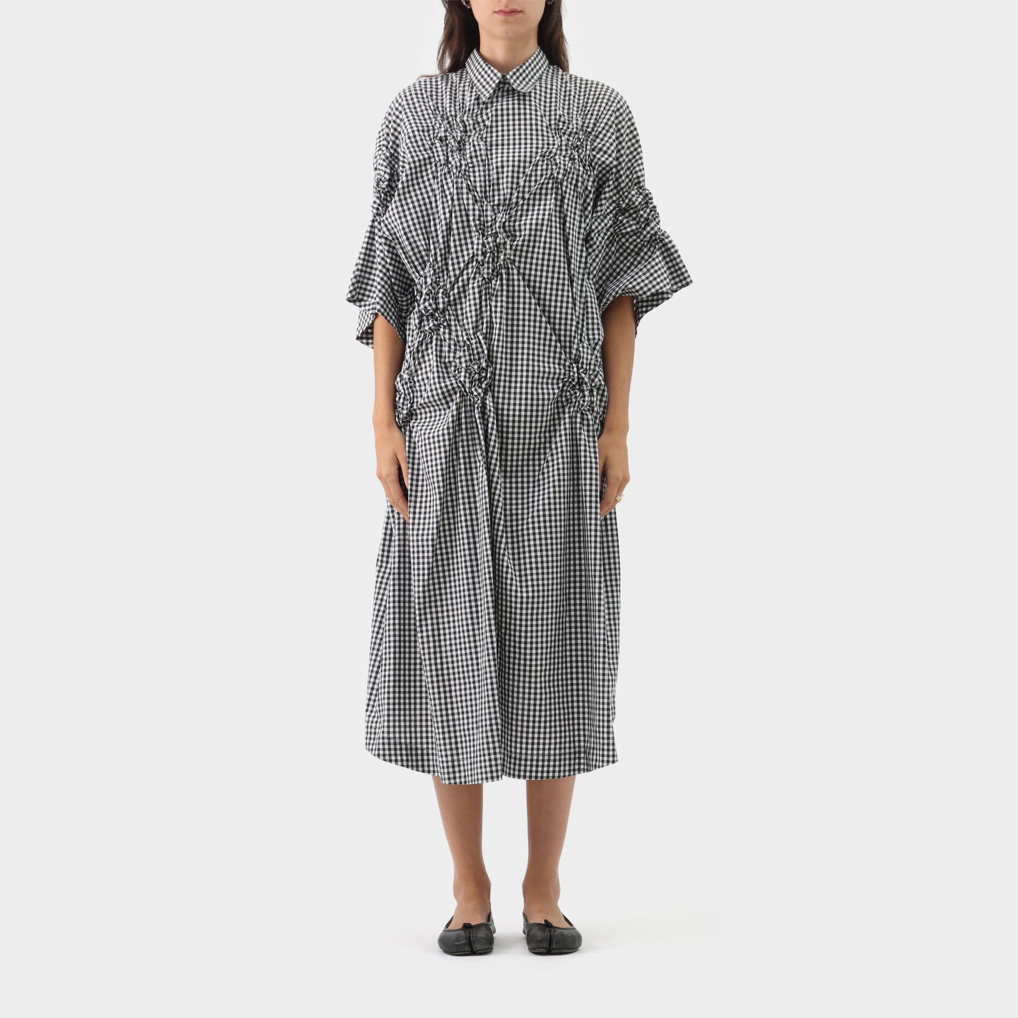 Simone Rocha Smocked Gingham Dress