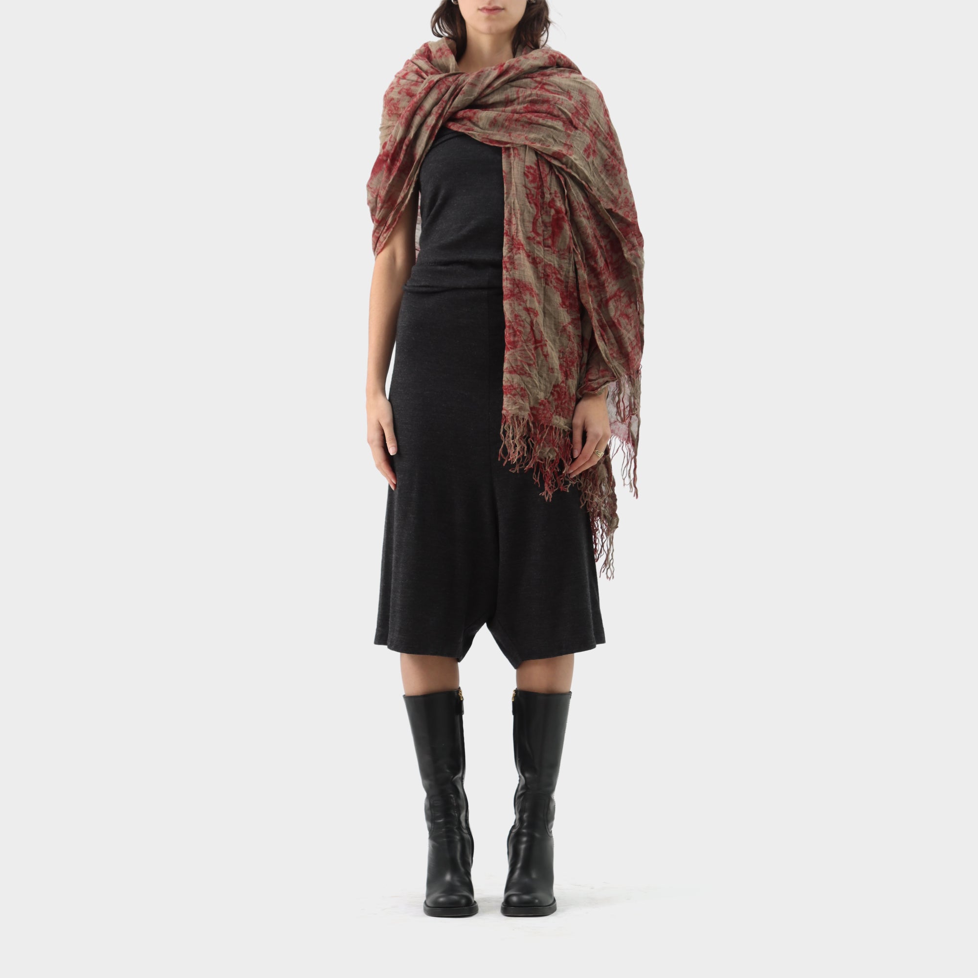 Uma Wang Collection Printed Wool Scarf