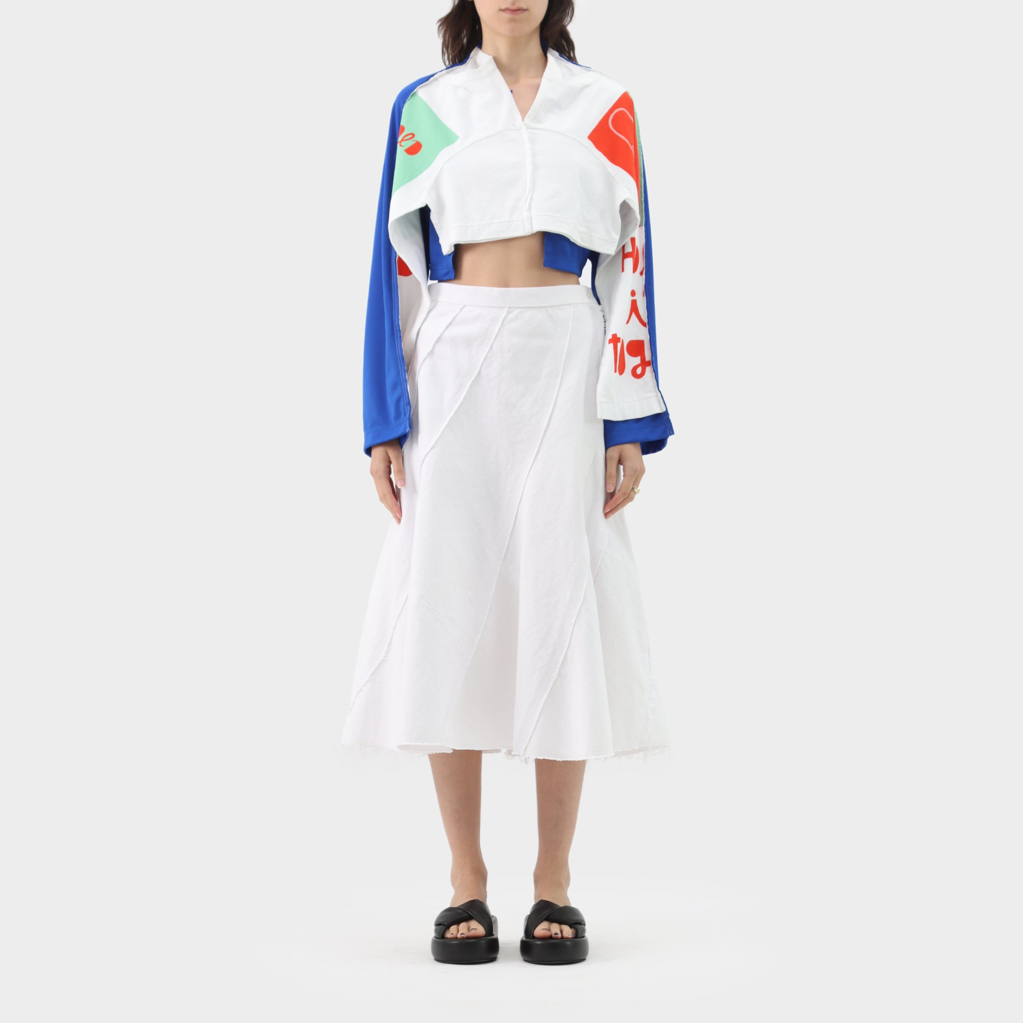 Tricot Comme des garcons paneled skirt