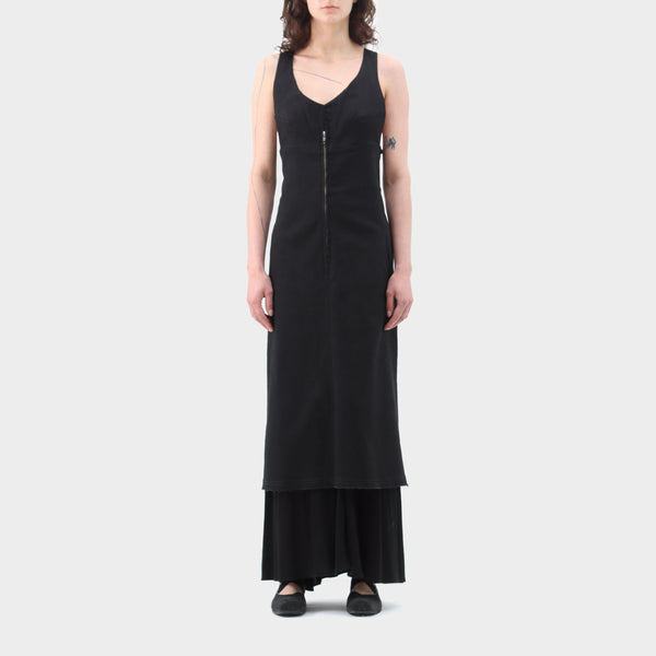 Michiko by Y's Zip Up Jersey Lined Dress