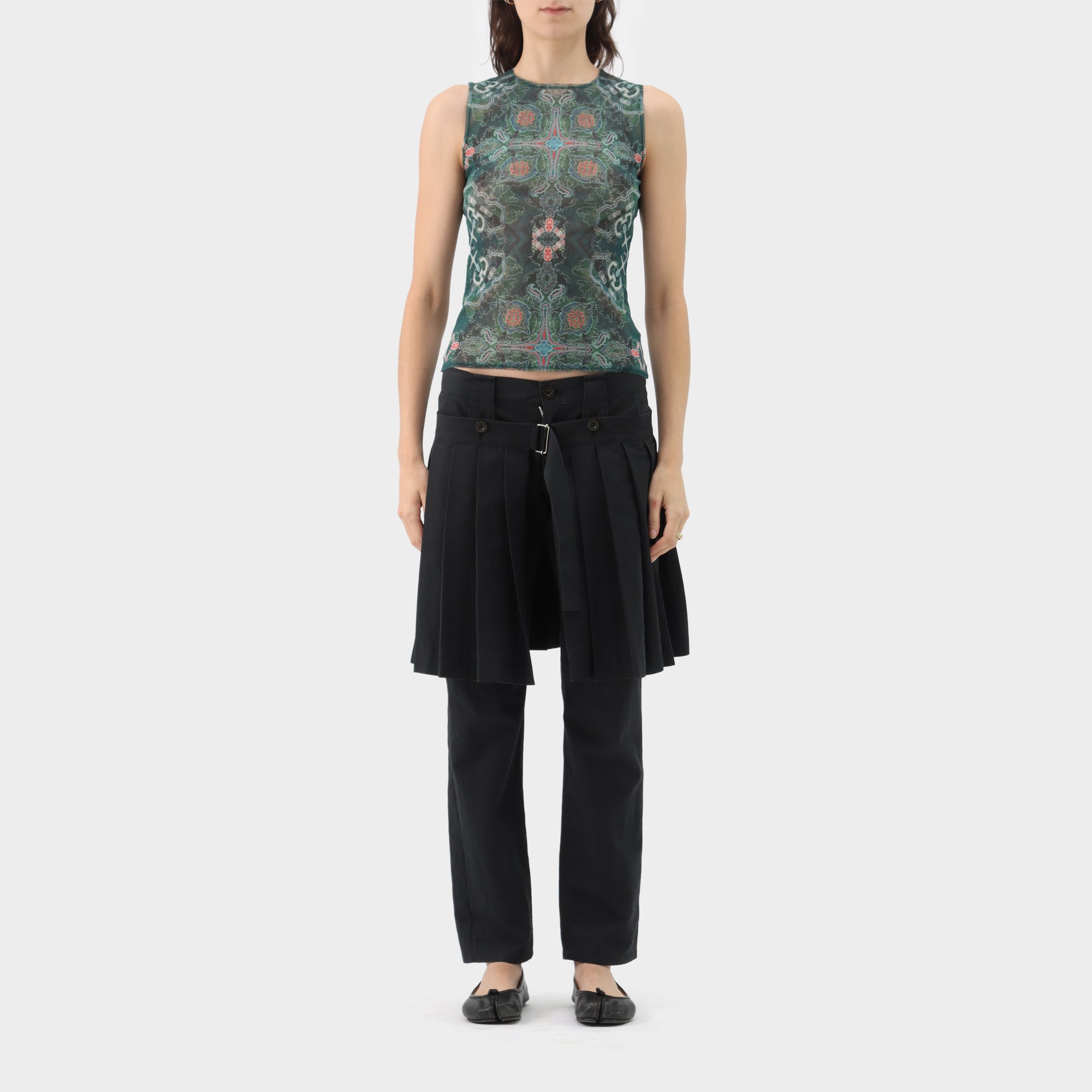 Y's Yohji Yamamoto Detachable Pleated Kilt Pants