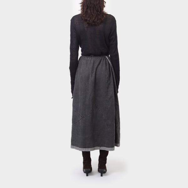 Y's Yohji Yamamoto Tie-up Wrap Skirt