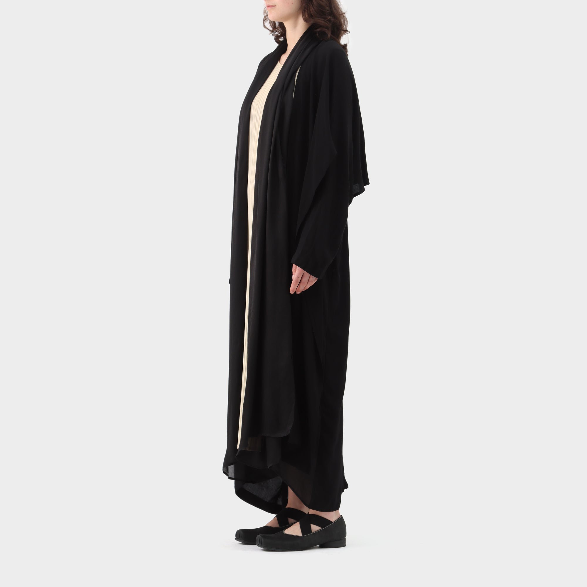 Yohji Yamamoto Asymmetrical Open Duster Coat