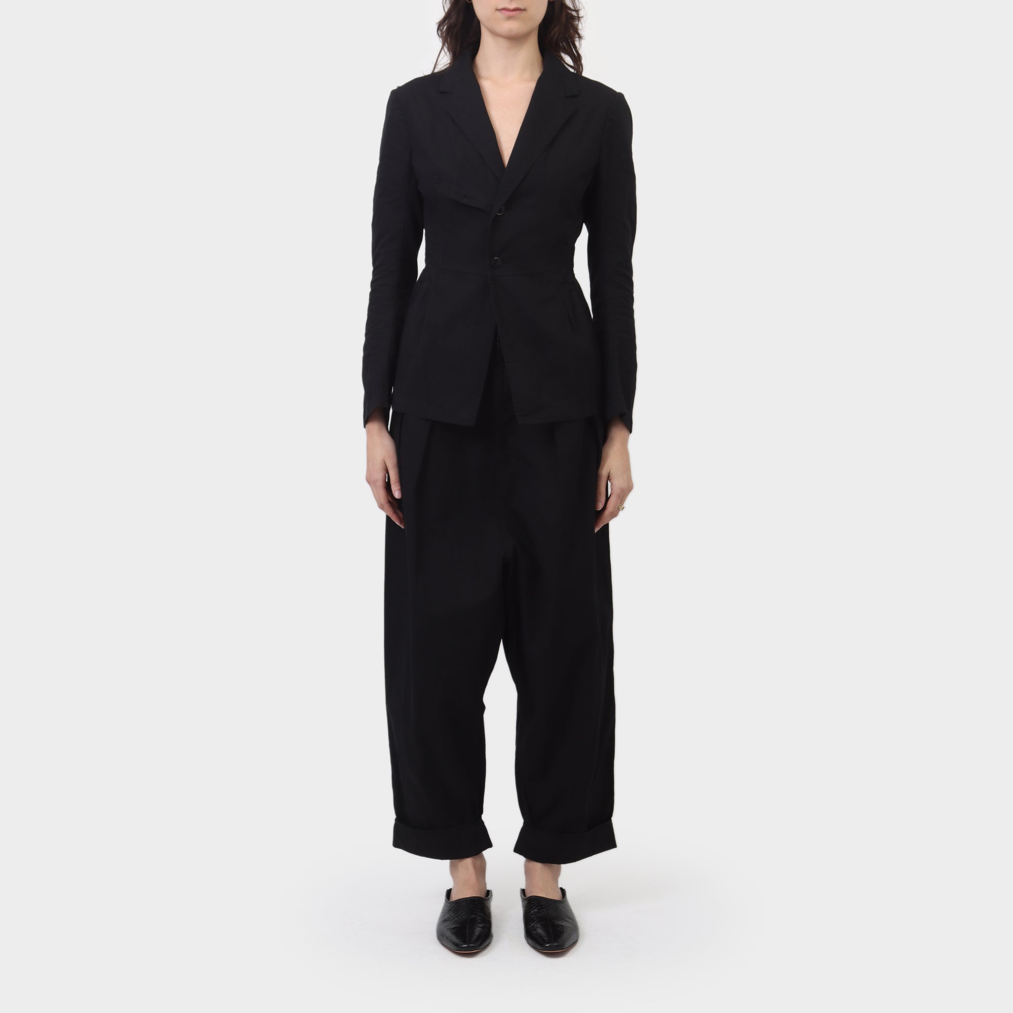 Y's Yohji Yamamoto Cotton / Linen lightweight suit