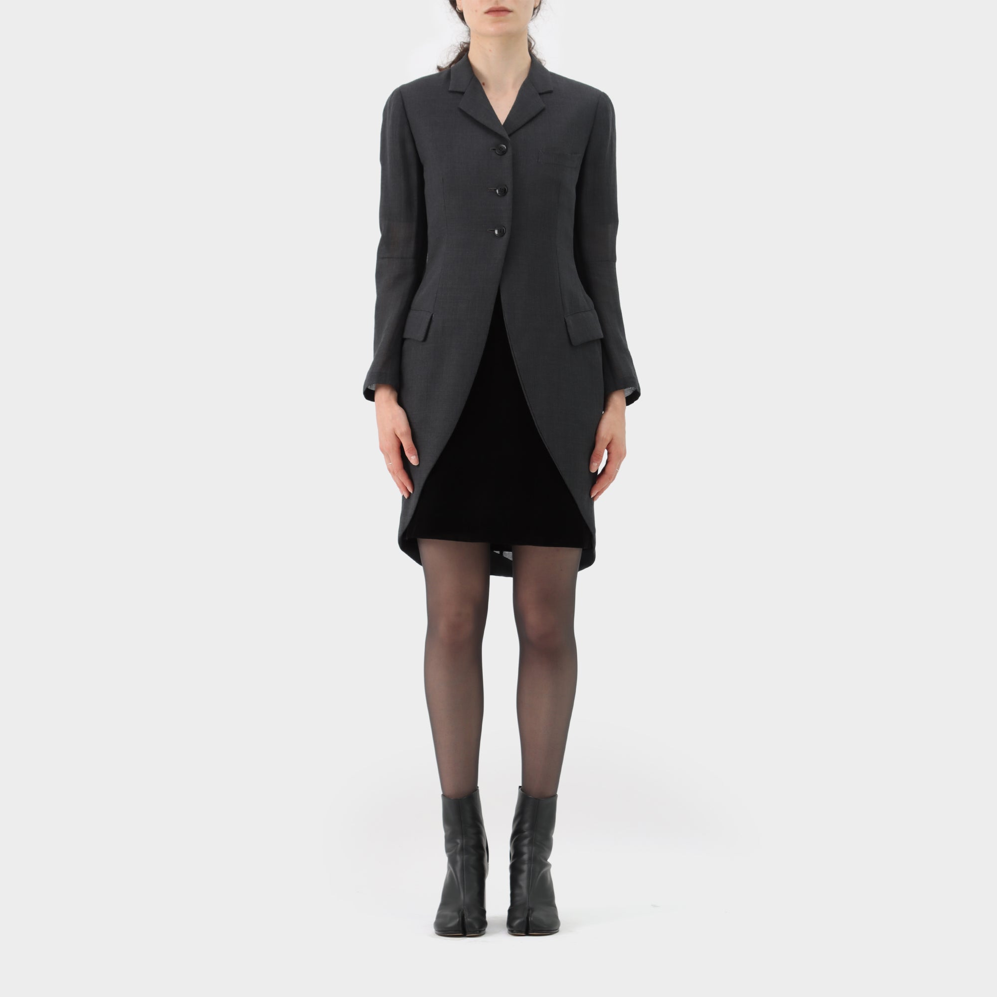 Yohji Yamamoto Sheer Wool Tailcoat