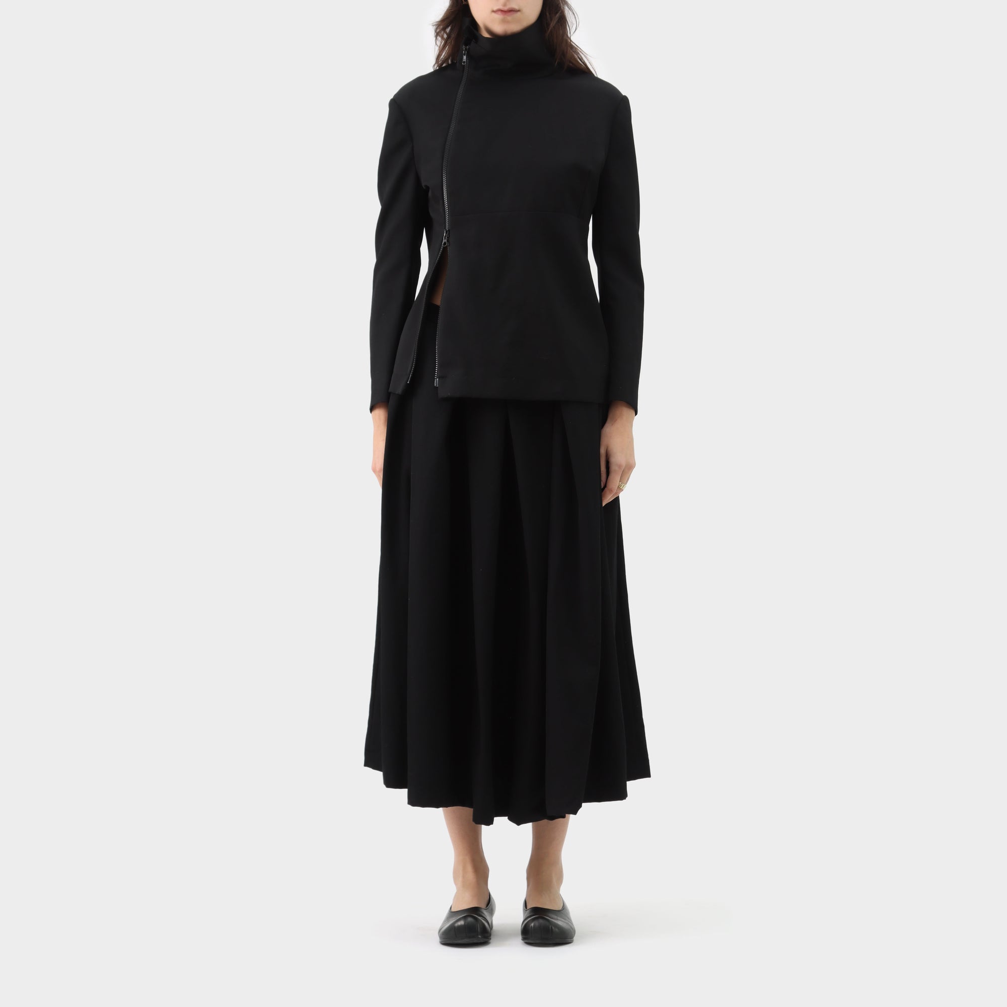 Yohji Yamamoto Wool Asymmetrical Zip Jacket