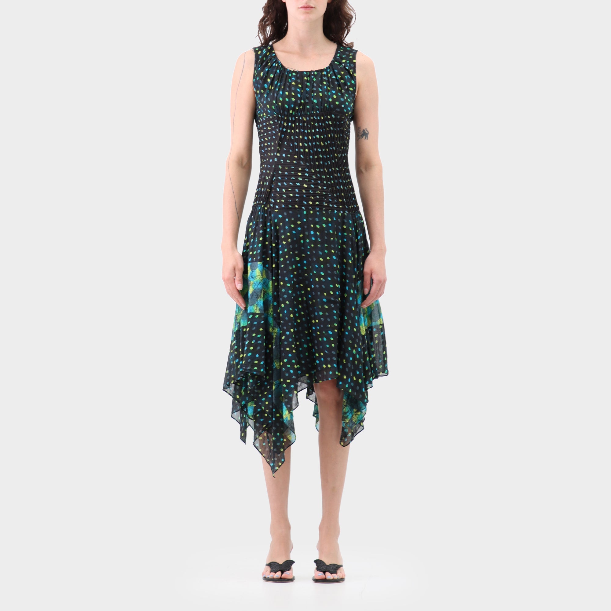 Issey Miyake Fete batik dot dress