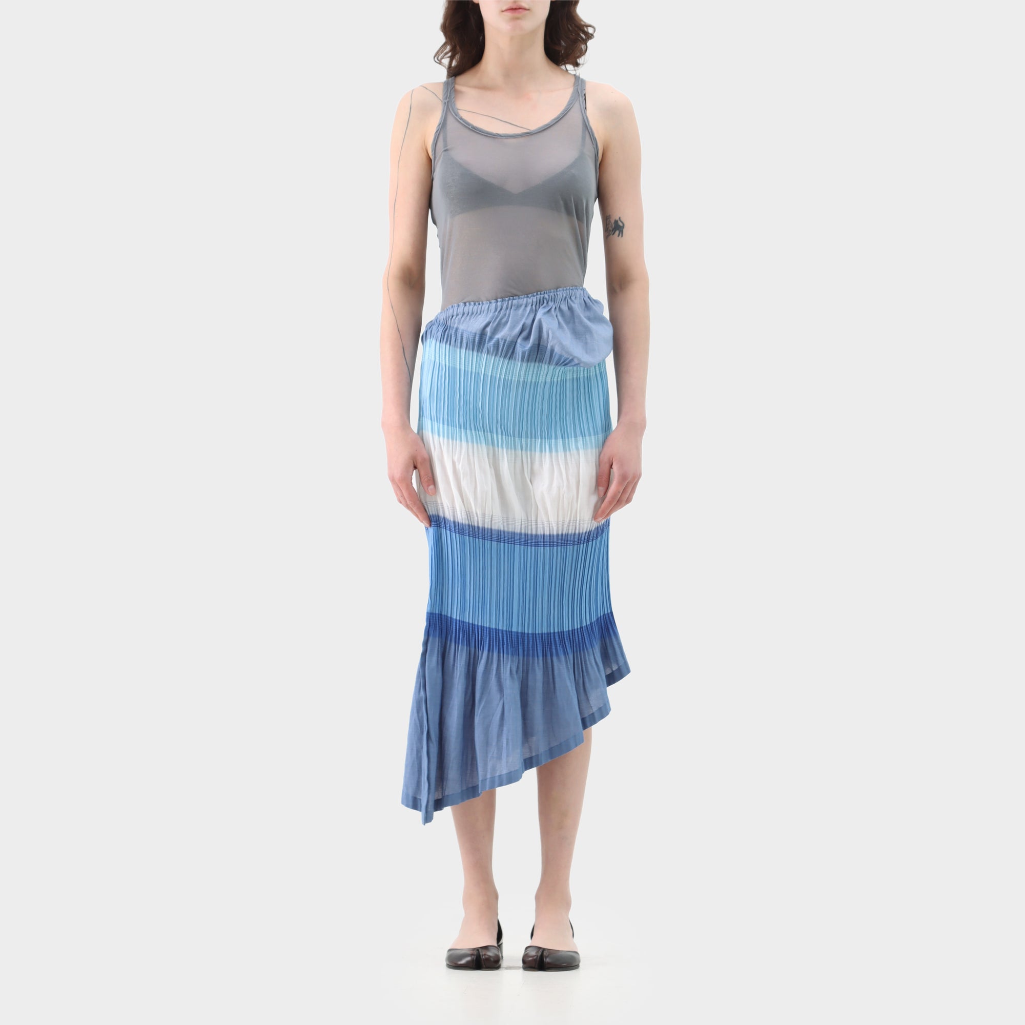 Issey Miyake Fete Pleated Degrade Skirt