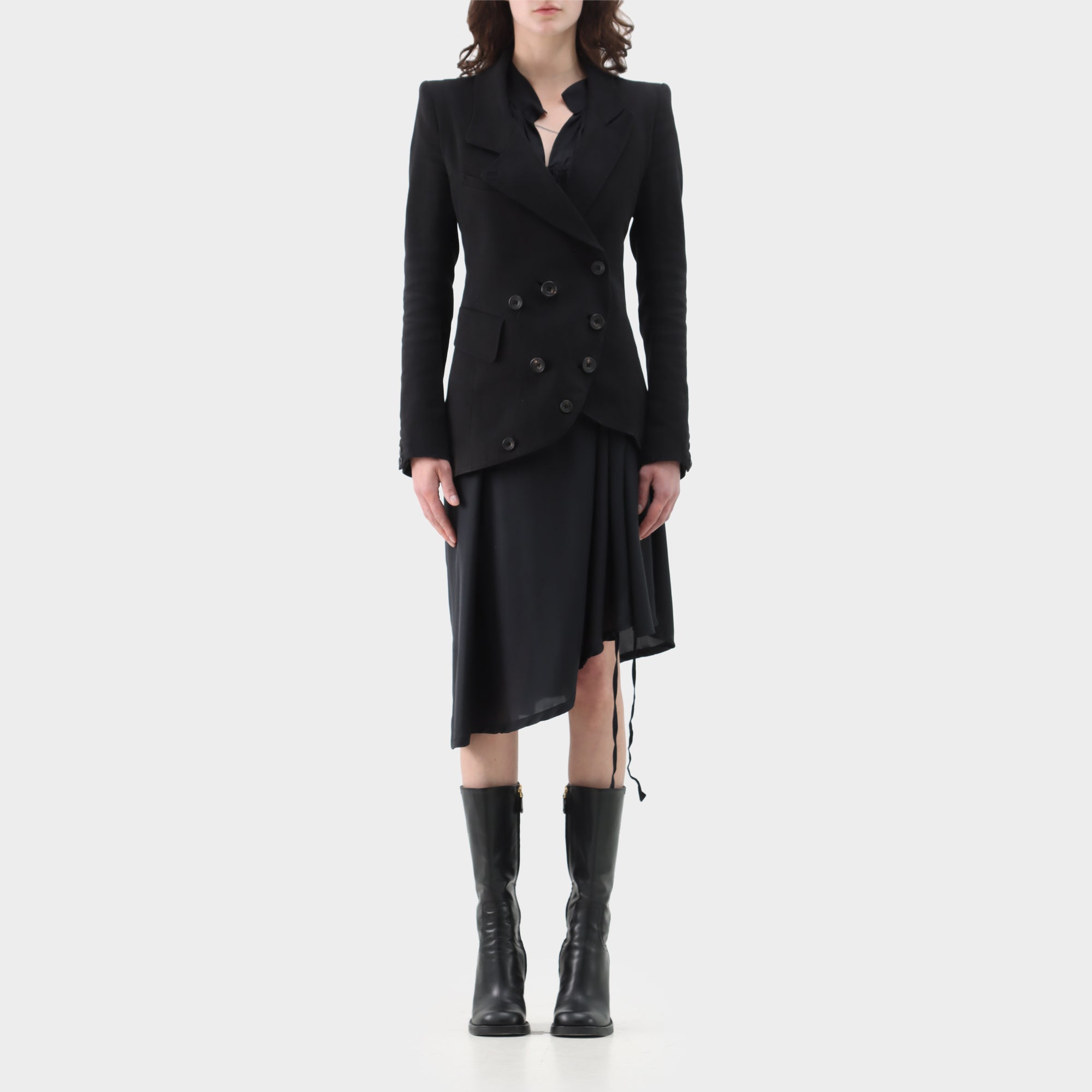 If 6 was 9 Denim Asymmetircal Blazer