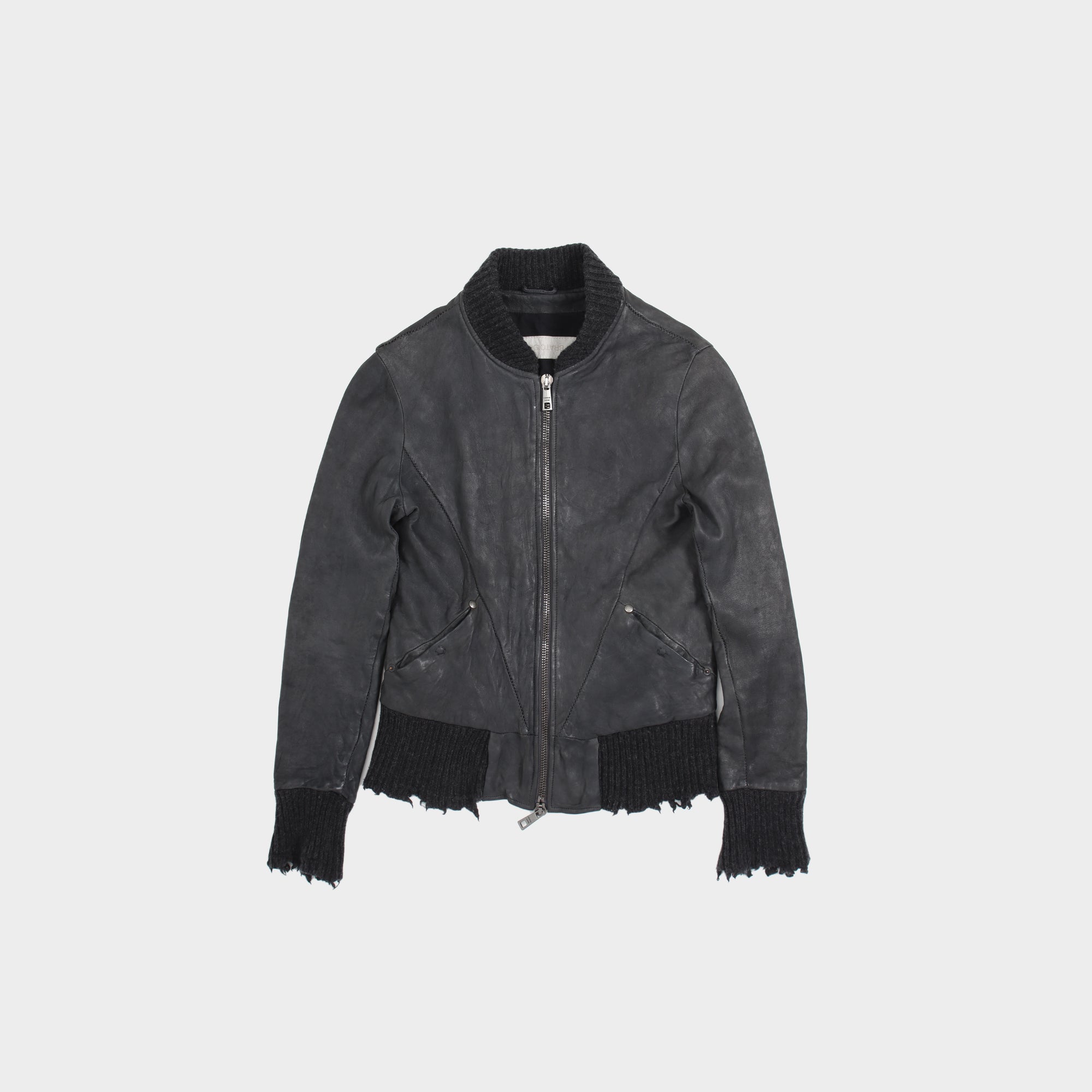Giorgio Brato leather bomber jacket
