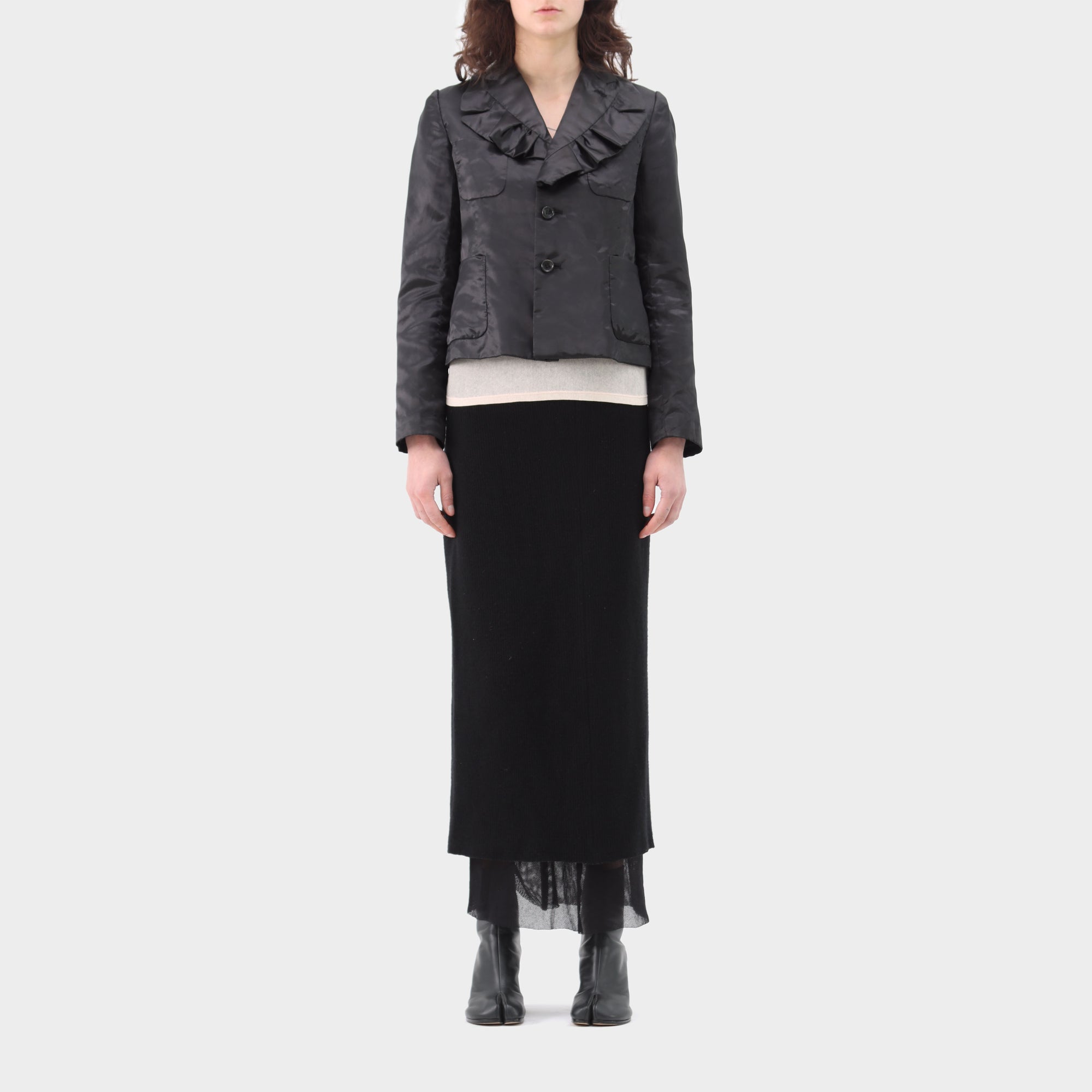 Comme Des Garçons Girl Ruffle Collar Jacket