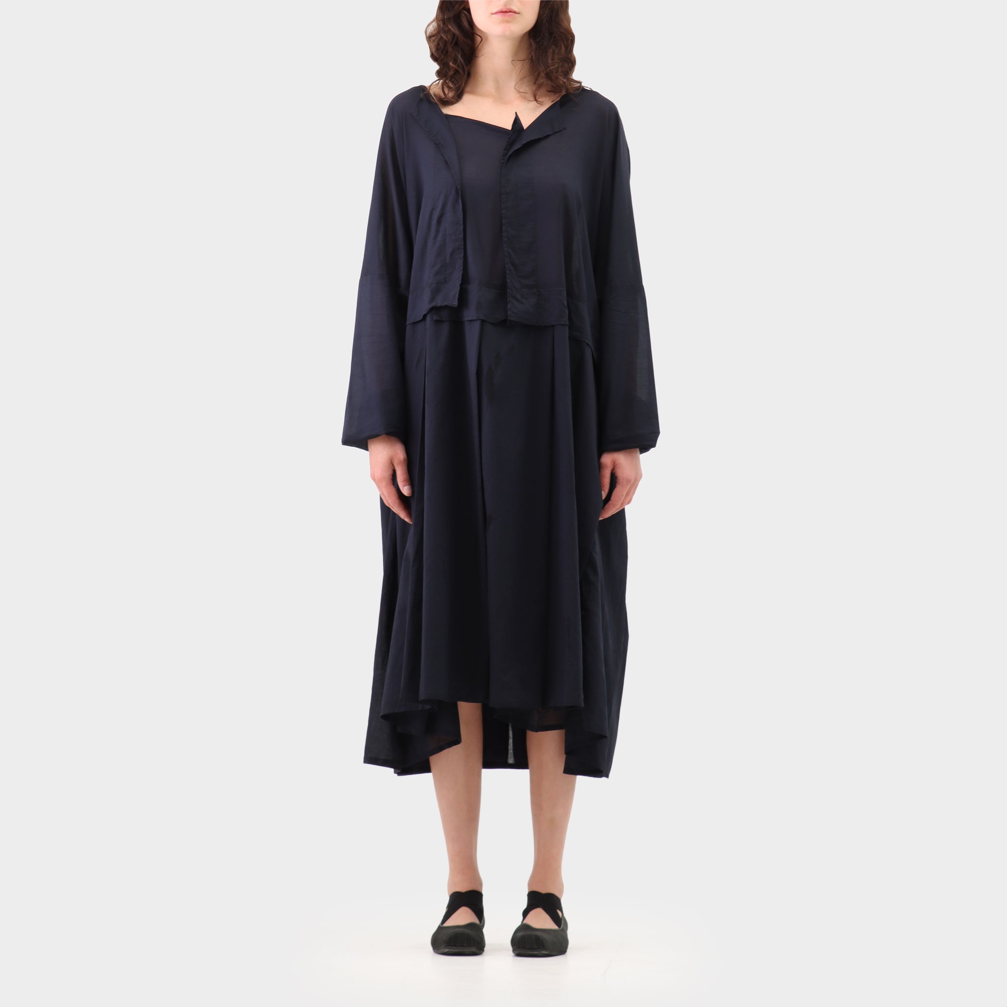 Rundholz Black voile panel dress