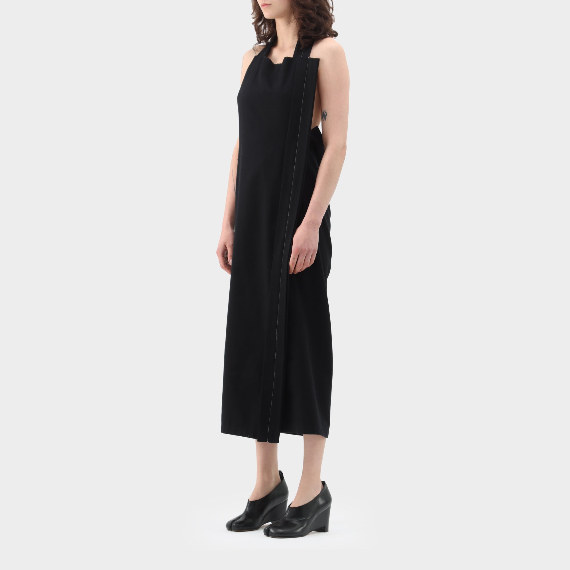 Y's Yohji Yamamoto Wool Halter Dress