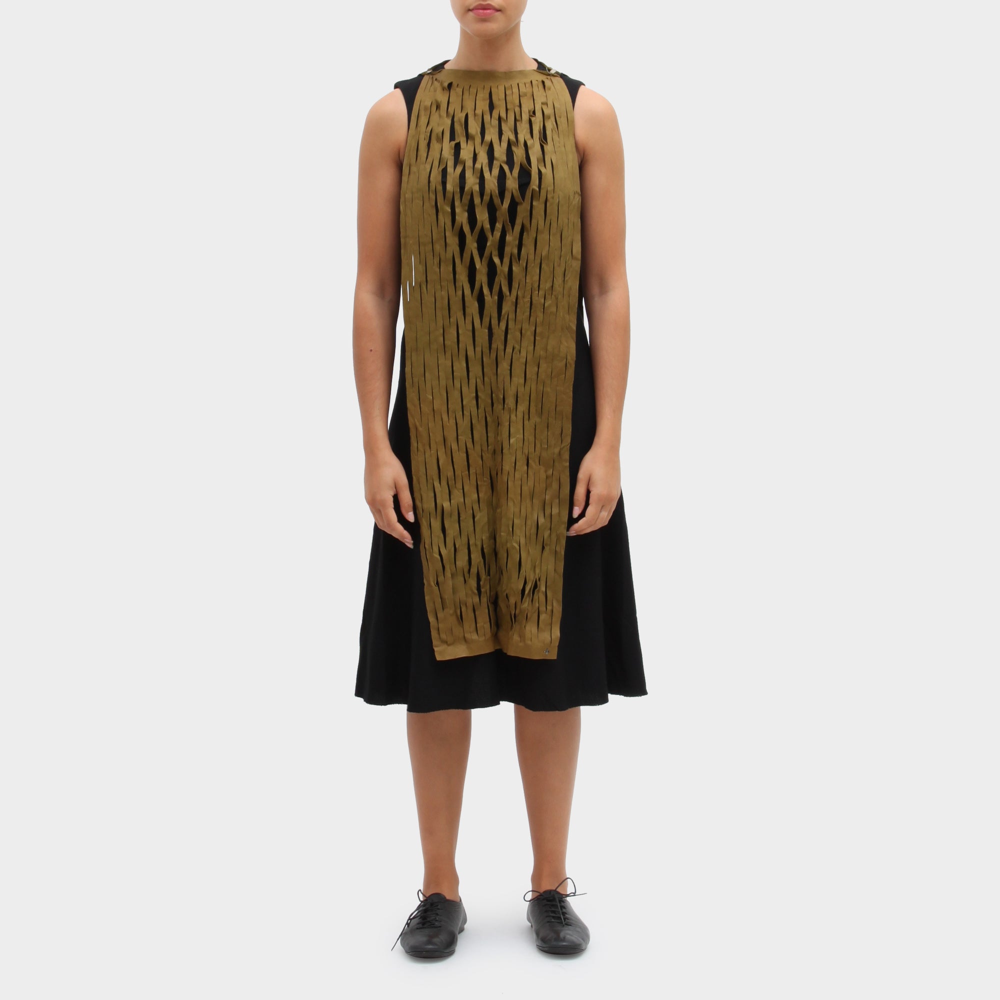 MA+ Green Lazercut Dress