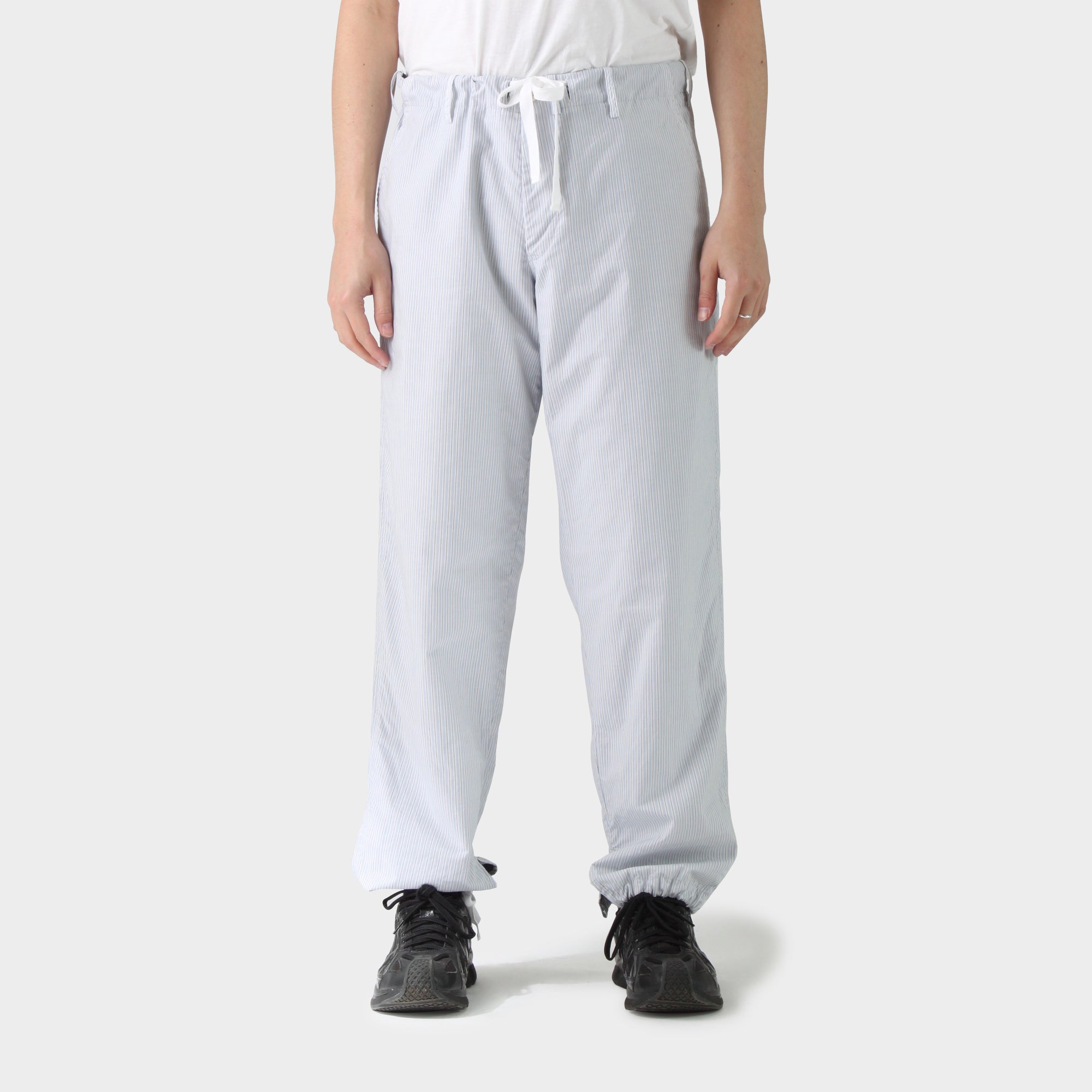 Yohji Yamamoto Striped Drawstring Pants