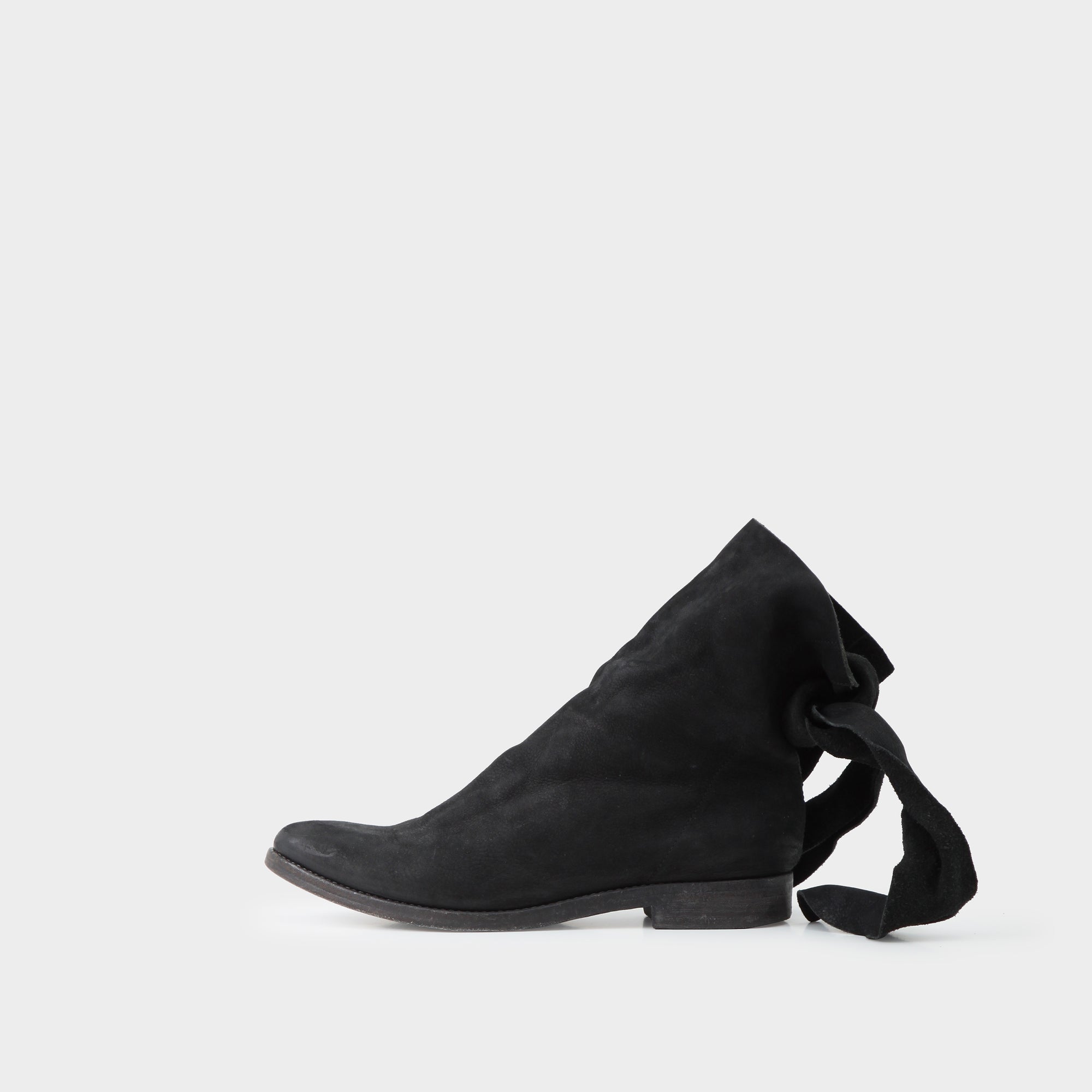 Uma Wang Leather Self-tie Boots